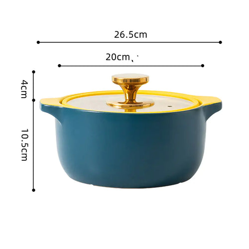 Ceramic Gas Multi-Purpose Soup Pot for Household Use